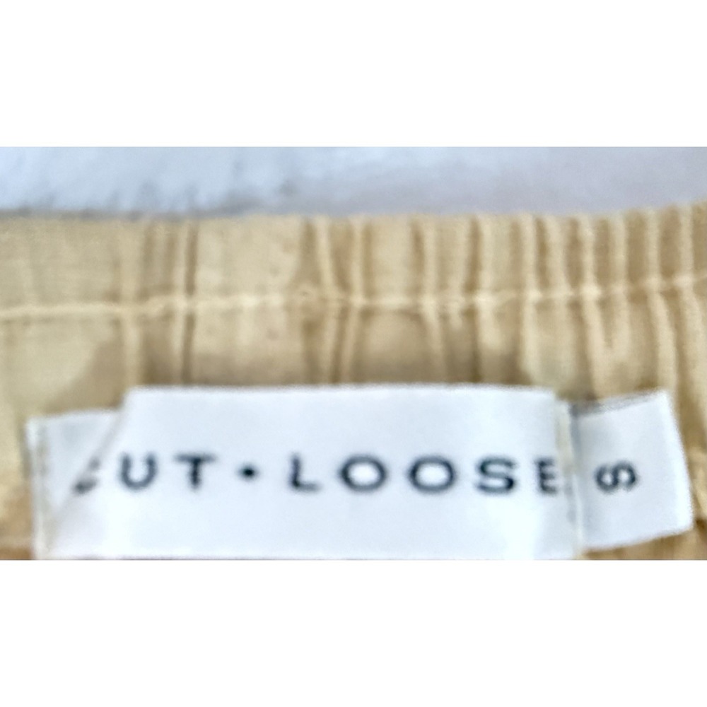 Cut Loose Linen Set S Yellow Midi Skirt Top Coastal Resort Outfit Lagenlook - Picture 10 of 16